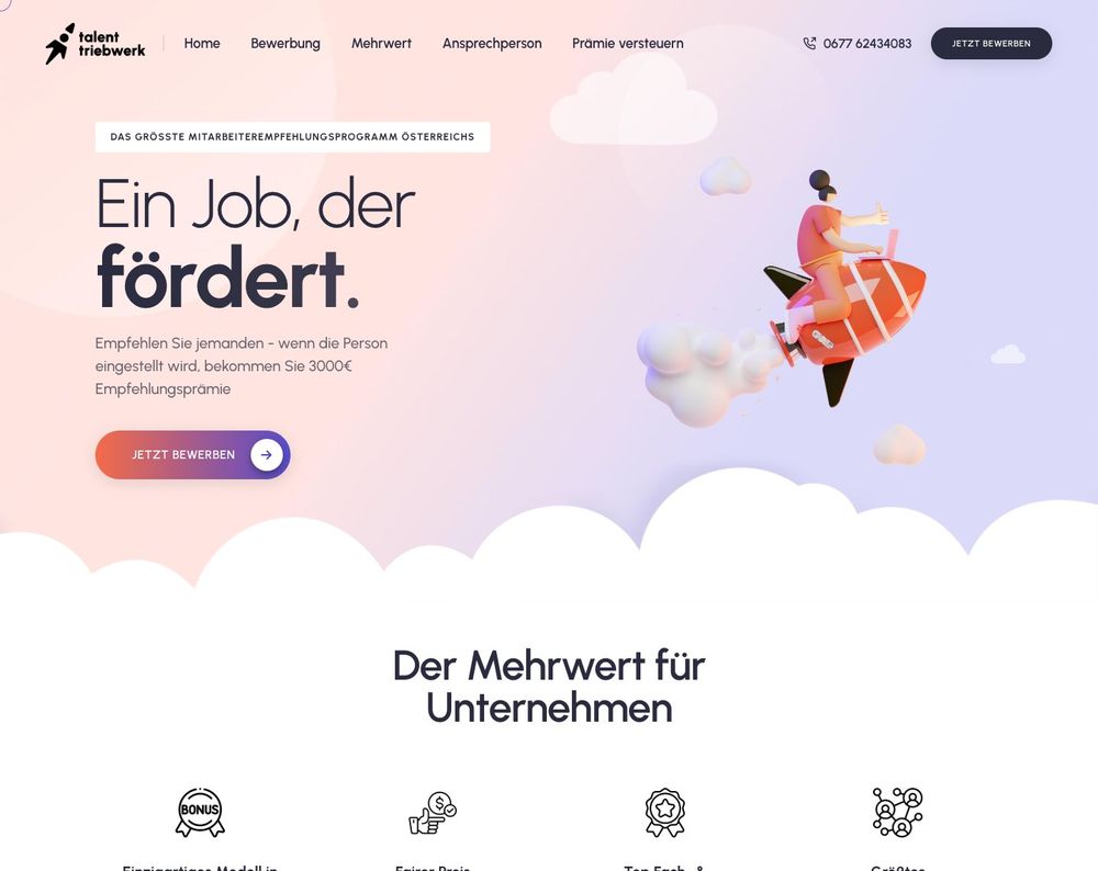 Talenttriebwerk website